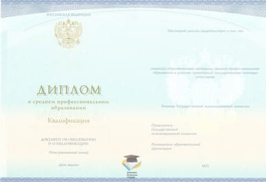 Диплом Торгово-технологического техникума СпецБланк 2014-2020 годов